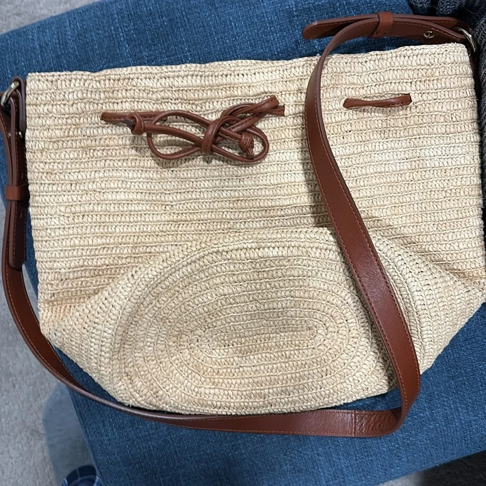 Sezane FARROW RAFFIA Bucket bag - Picture 2 of 5